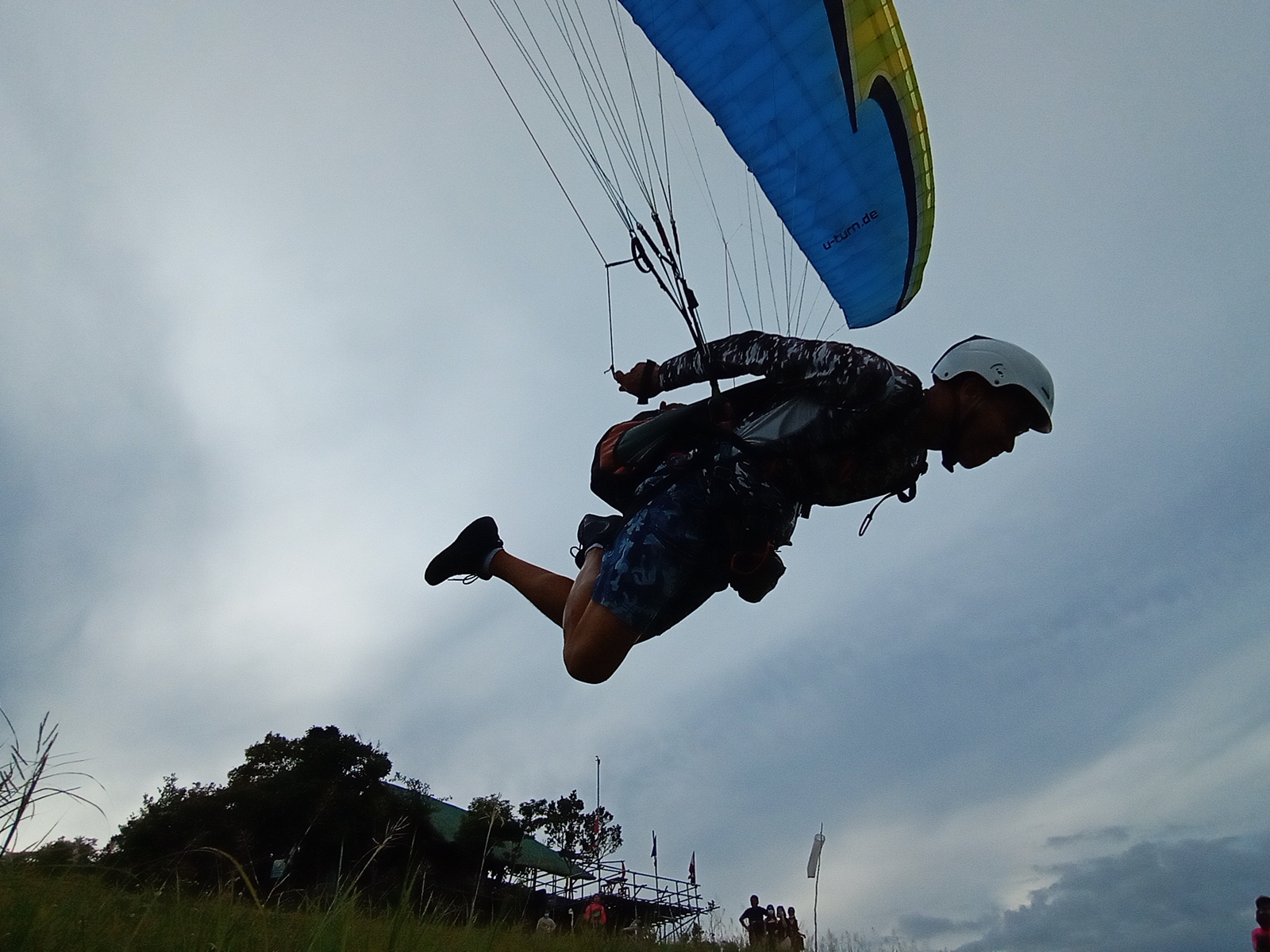 overlapping paragliding image